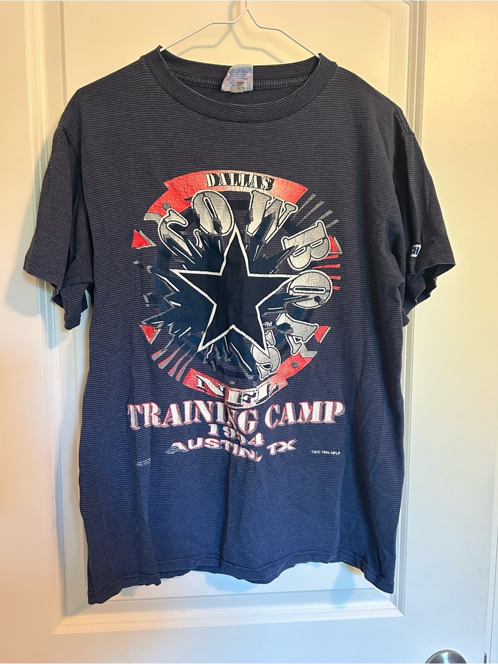 Dallas Cowboys Navy Blue Training Camp Graphic Tee-american trench
